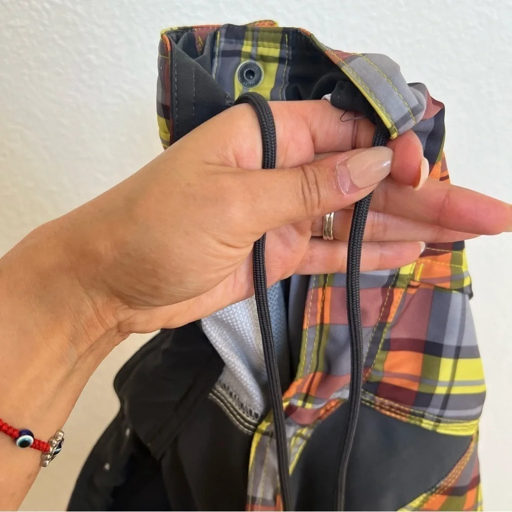The North Face plaid pattern